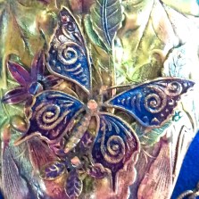 Sapphire Butterfly closeup